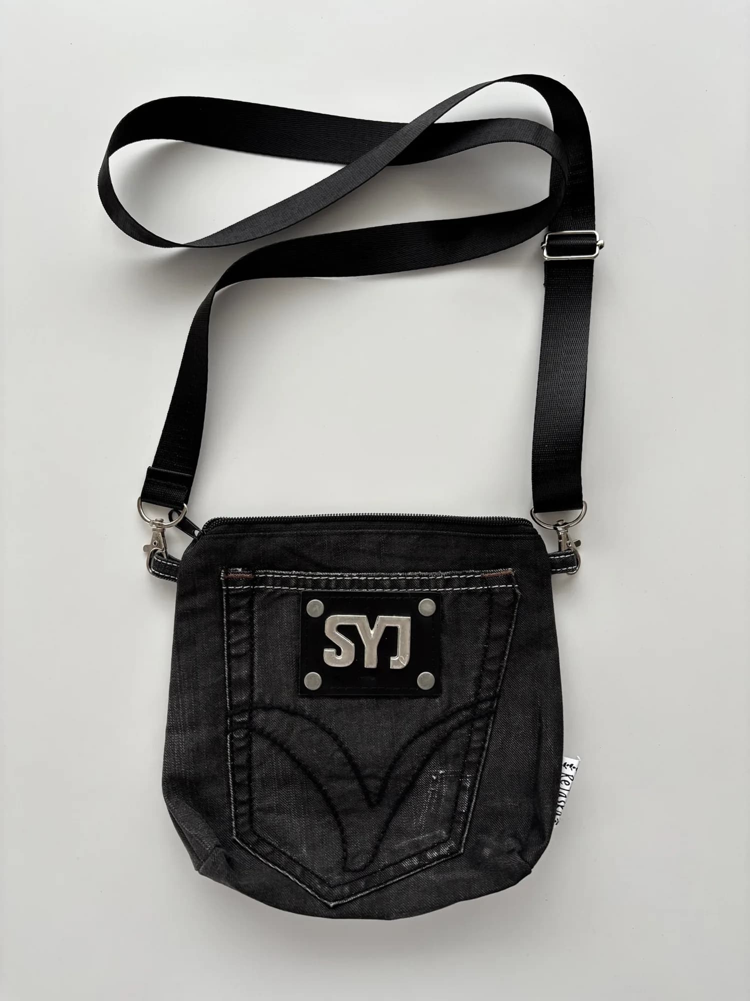 Crossbody taštička riflová